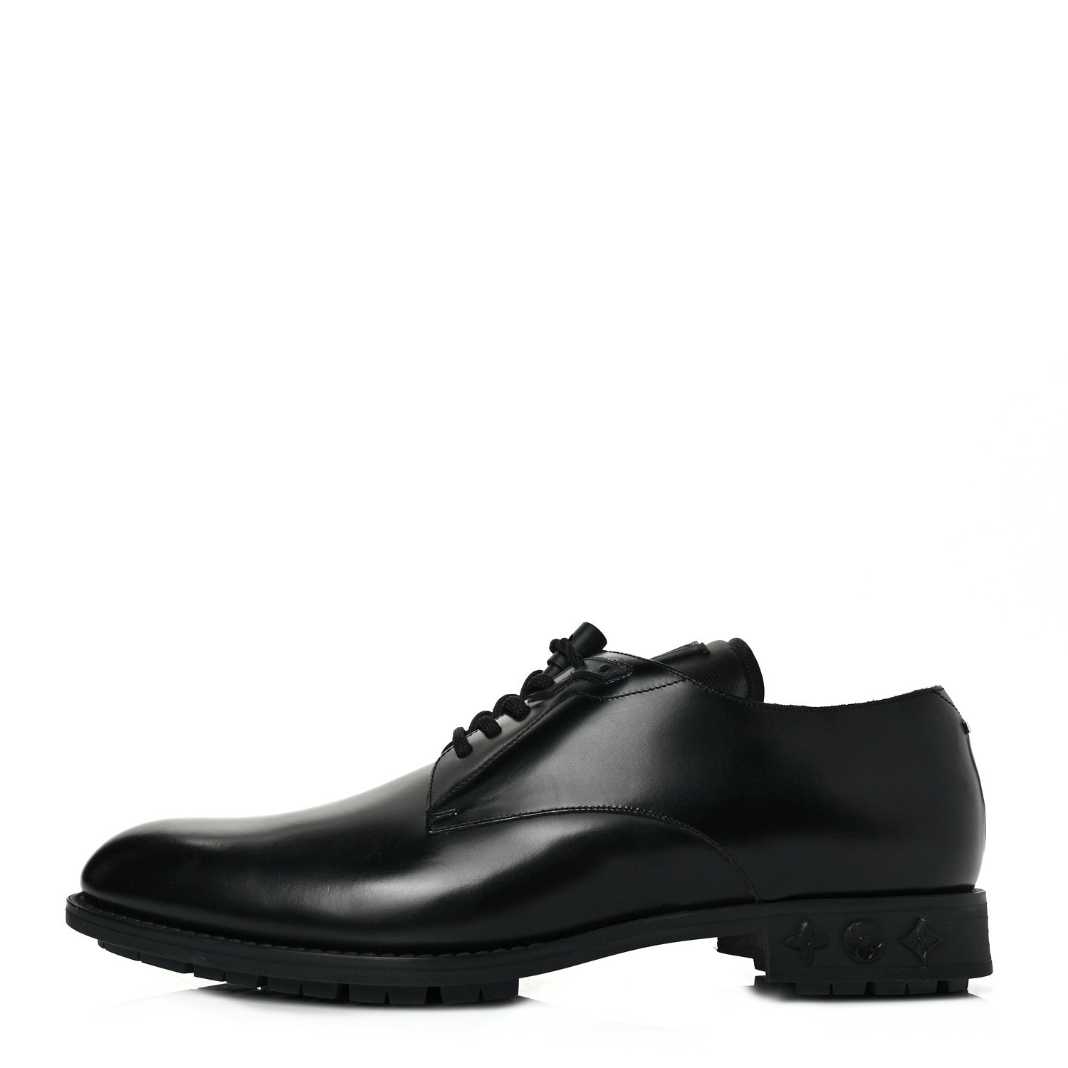 Louis Vuitton Calfskin Mens Formal Derby Shoes 9.5 Black 1 of 8