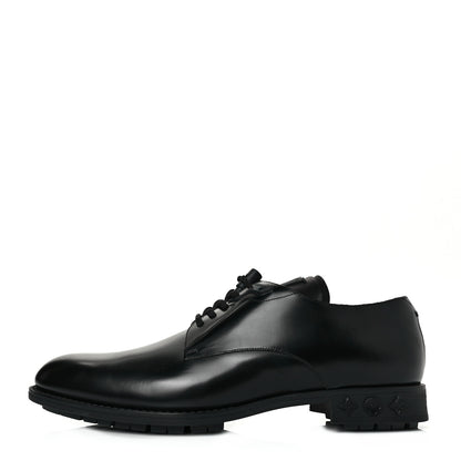 Louis Vuitton Calfskin Mens Formal Derby Shoes 9.5 Black 1 of 8