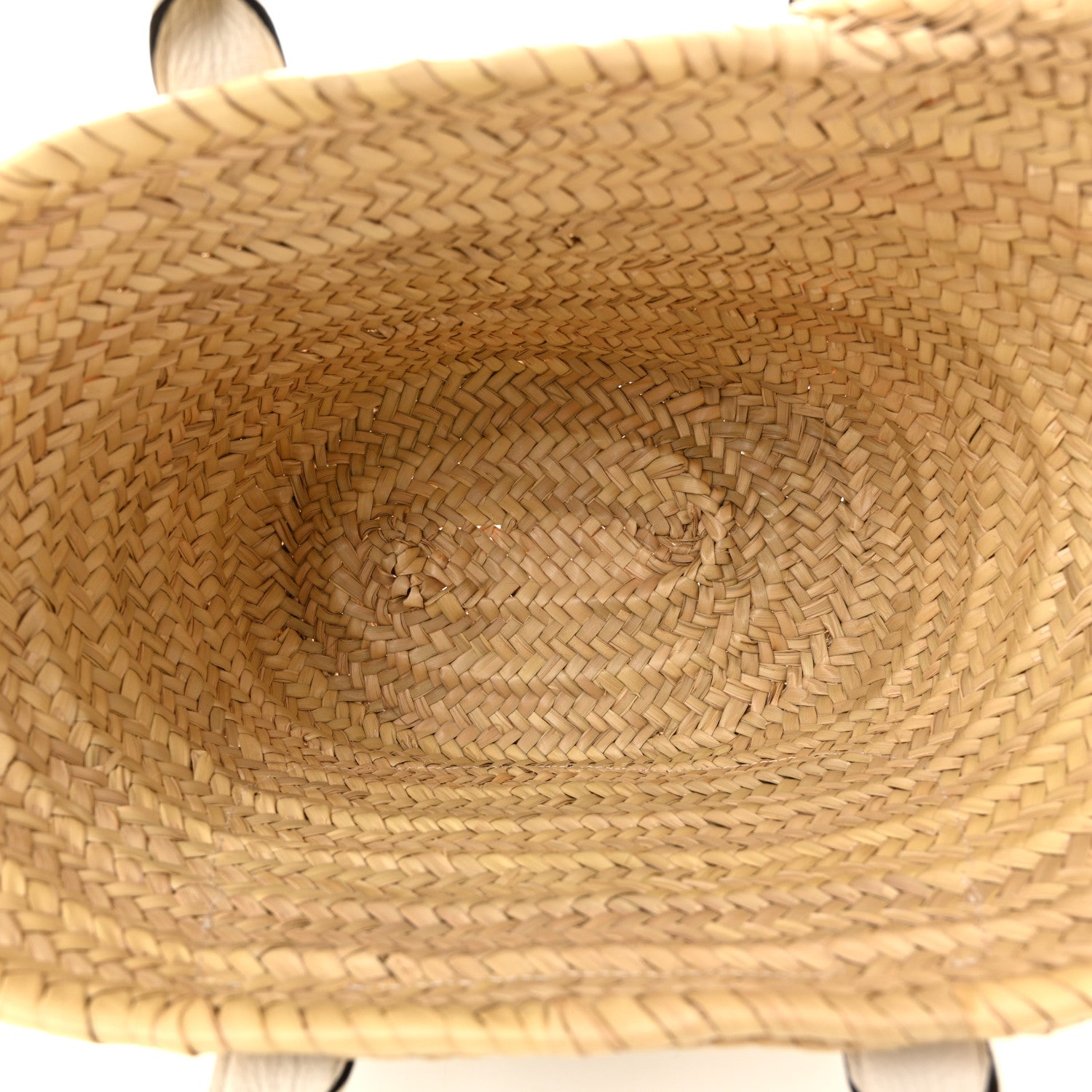 Chloe Raffia Grain Calfskin Medium Marcie Basket White 5 of 13