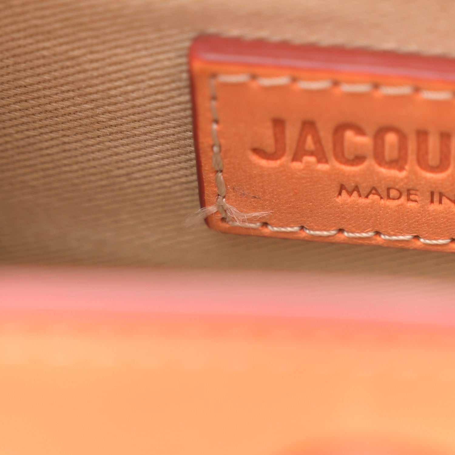 Jacquemus Smooth Calfskin Le Chiquito Homme Orange 10 of 12
