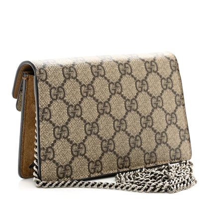 Gucci GG Supreme Monogram Super Mini Dionysus Shoulder Bag Taupe 3 of 11