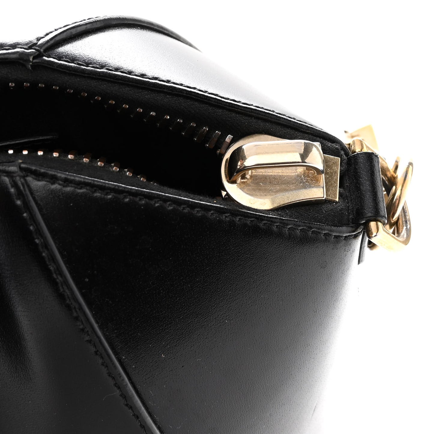 Shiny Lord Calfskin Medium Antigona Black