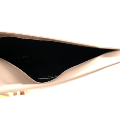 Saint Laurent Grain De Poudre Uptown Pouch Dark Beige 5 of 7