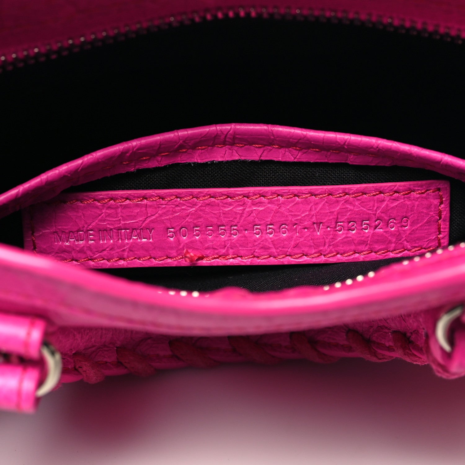 Balenciaga Agneau Classic Gold Hardware Nano City Fuchsia 8 of 11