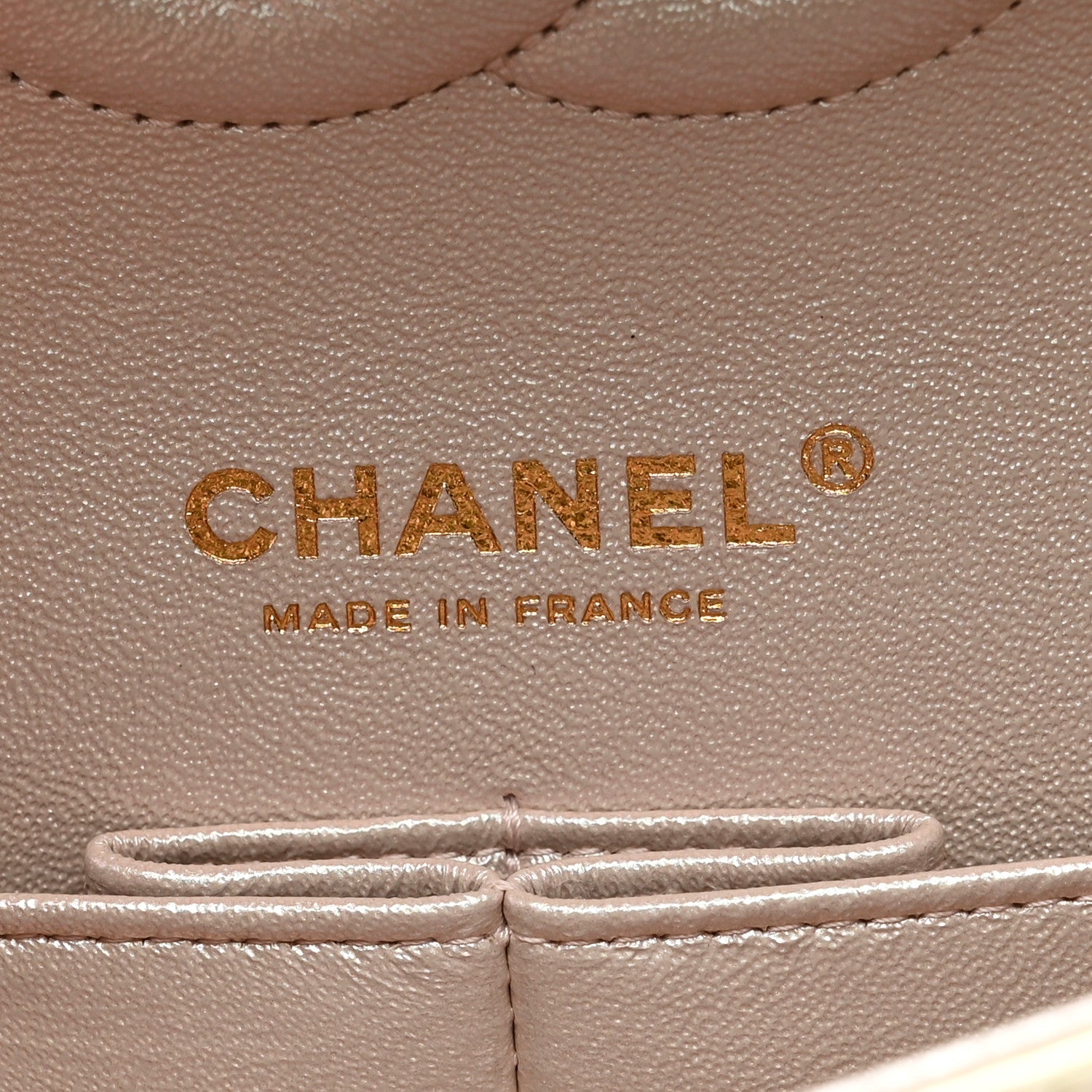 Chanel Iridescent Lambskin Quilted Medium Double Flap Ivory 6 of 11