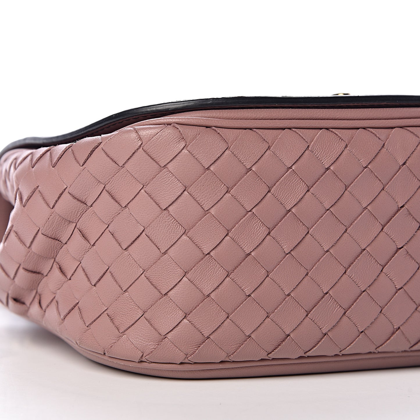 Nappa Intrecciato BV Luna Shoulder Bag Deco Rose