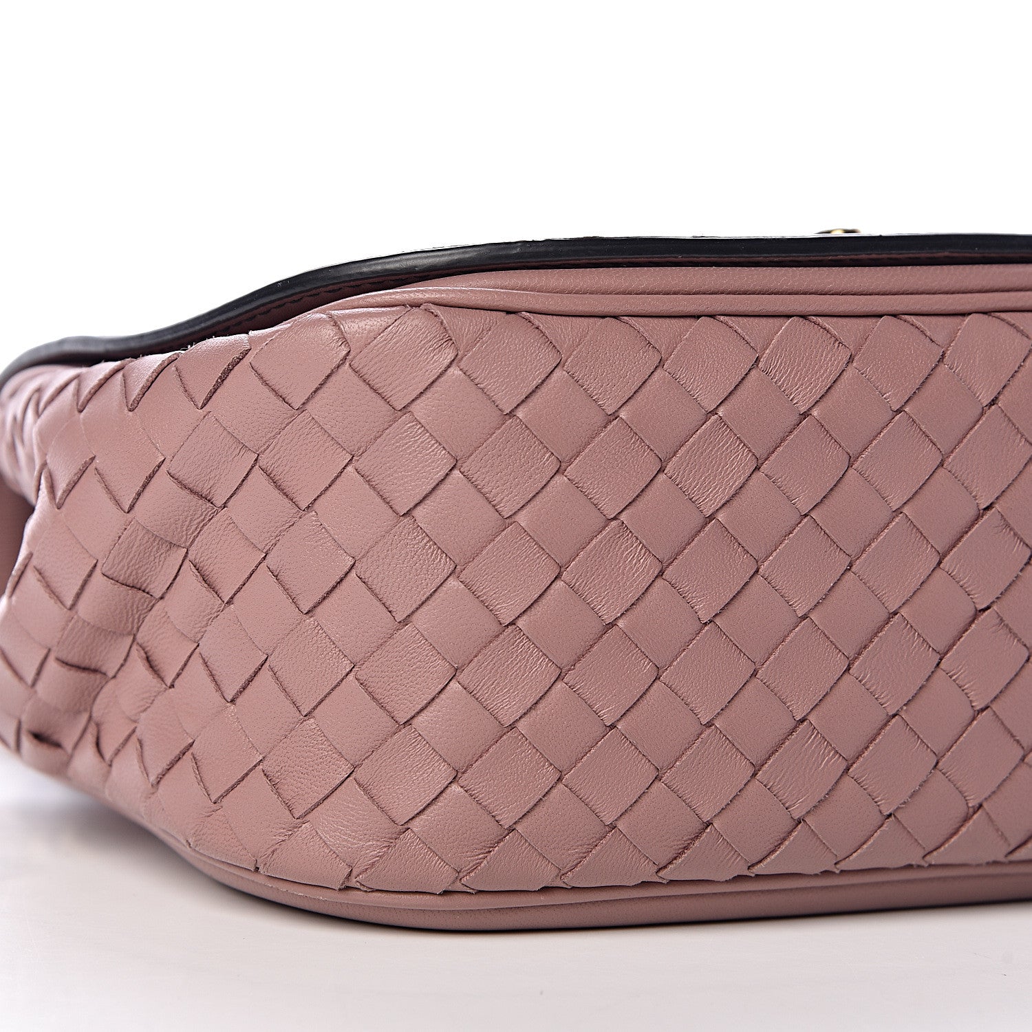 Bottega Veneta Nappa Intrecciato BV Luna Shoulder Bag Deco Rose 9 of 11