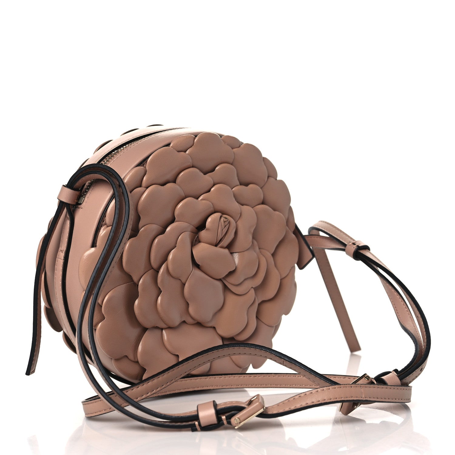 Valentino Garavani Nappa Atelier 03 Rose Edition Round Crossbody Bag Rose Cannelle 3 of 8