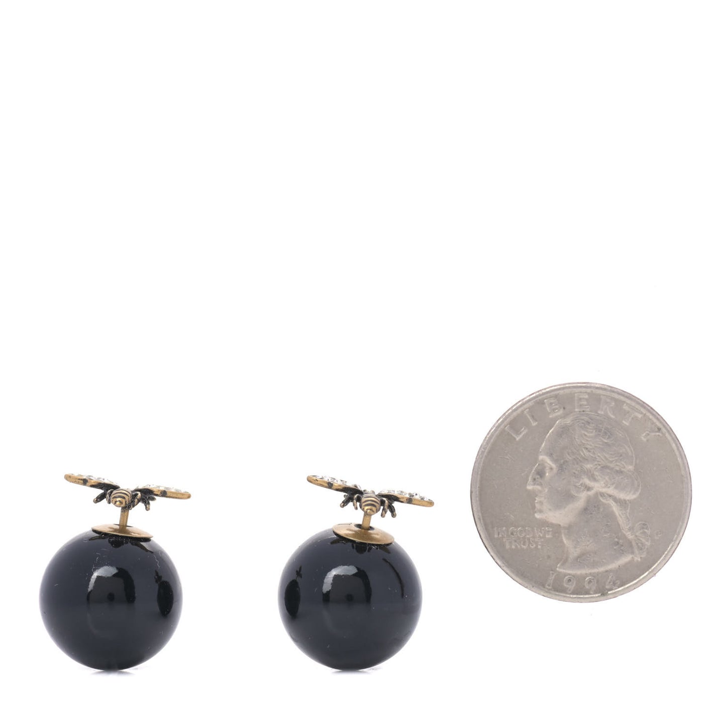 Mise En Dior Tribal Bee Earrings Black