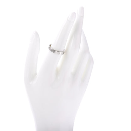 Cartier 18K White Gold 3.5mm LOVE Wedding Band Ring 55 7.25 2 of 4