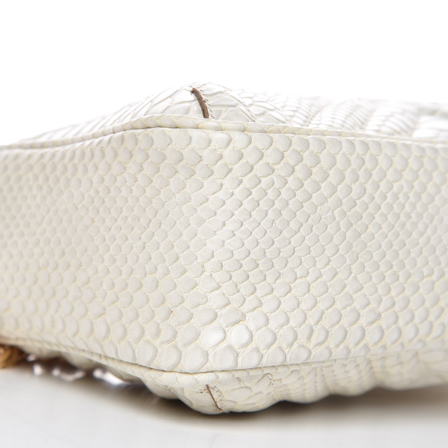 Stella McCartney Snakeskin Effect Star Patch Shoulder Bag Ivory 9 of 11