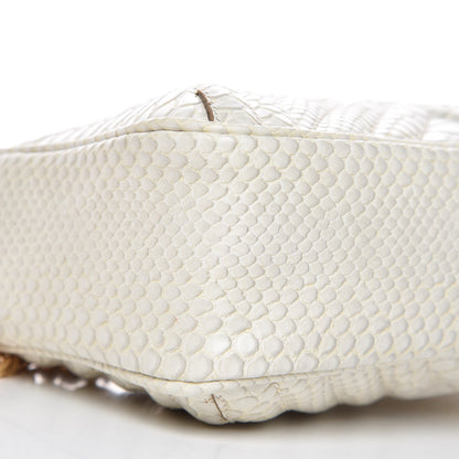 Stella McCartney Snakeskin Effect Star Patch Shoulder Bag Ivory 9 of 11