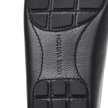 Louis Vuitton Grained Calfskin Monte Carlo Car Shoe Moccasin Loafers 8 Black 8 of 8