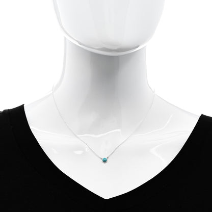 Tiffany Sterling Silver Turquoise Elsa Peretti Color by the Yard Pendant Necklace 2 of 5