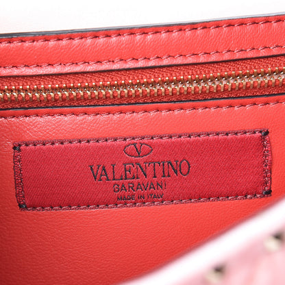 Valentino Garavani Velvet Rockstud Spike Wallet on Chain Water Rose 8 of 11