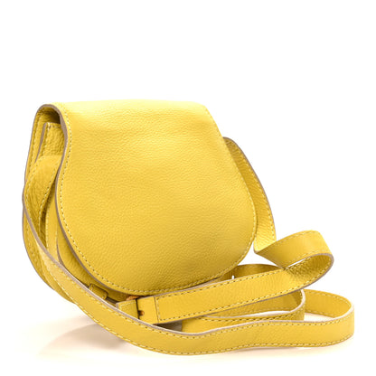Chloe Calfskin Mini Marcie Round Crossbody Bag Neon Yellow Neon Yellow 3 of 9