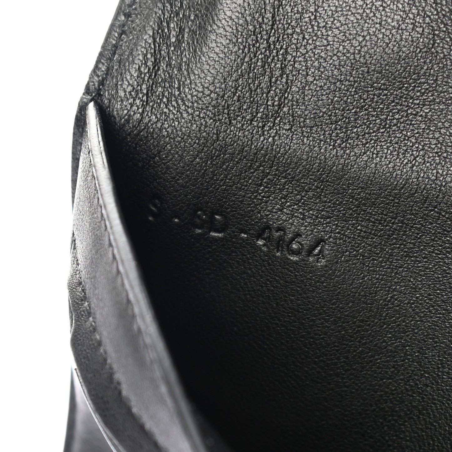 Crocodile Embossed Calfskin Clutch Black