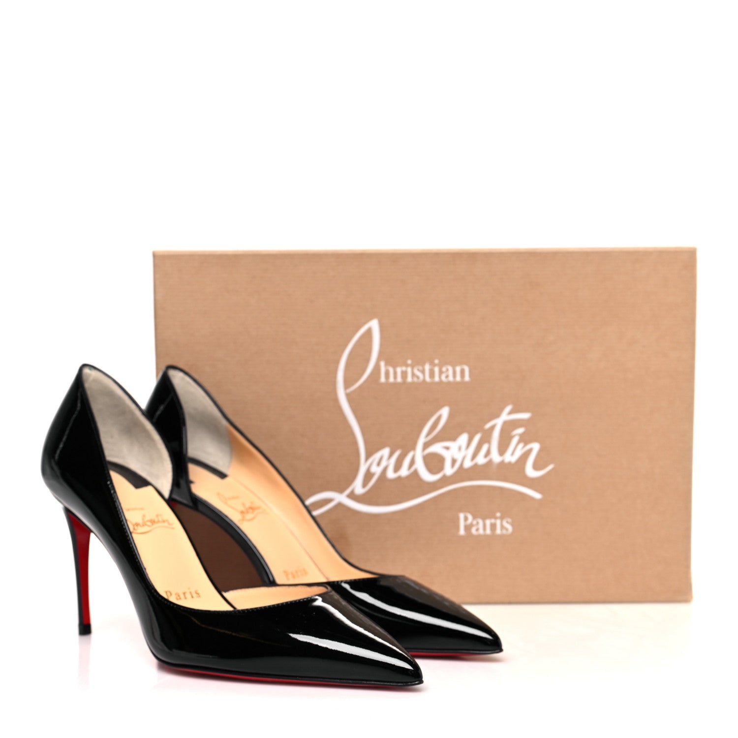 Christian Louboutin Patent Iriza 85 Pumps 37 Black 9 of 9