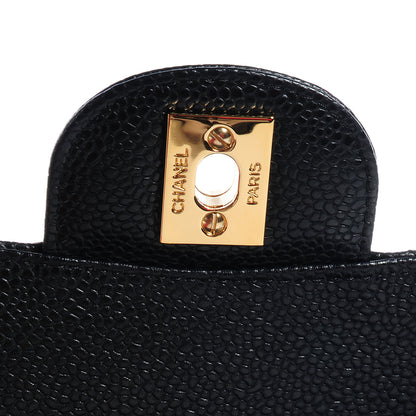 Chanel Caviar Quilted Medium Double Flap Black 6 of 10