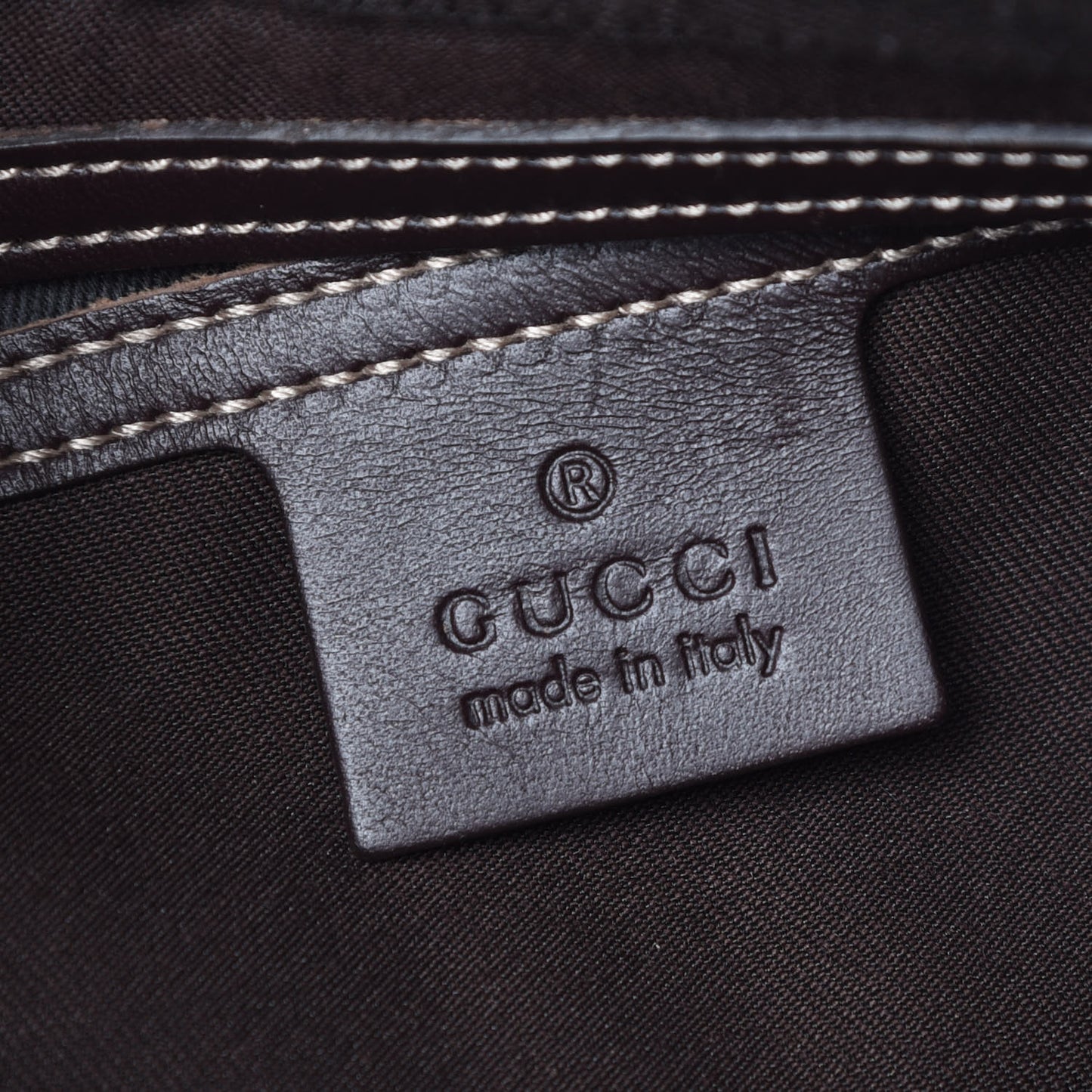GG Supreme Monogram Belt Bag Dark Brown