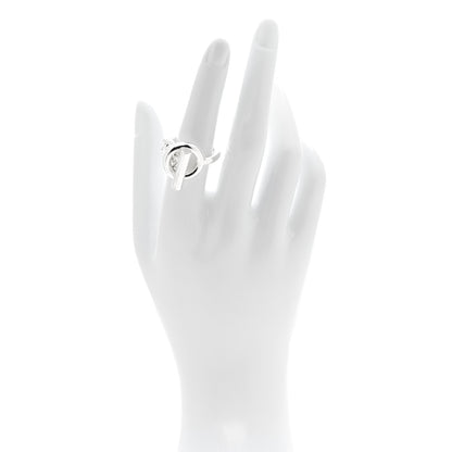 Hermes Sterling Silver GM Croisette Ring 54 6.75 2 of 5