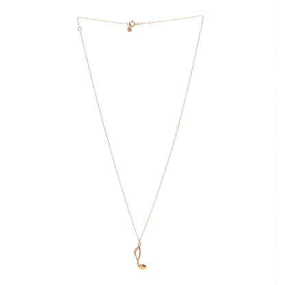 Tiffany 18K Rose Gold Paloma Picasso Graffiti Music Note Pendant Necklace 3 of 6