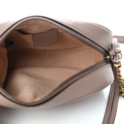 Gucci Calfskin Matelasse Mini GG Marmont Chain Shoulder Bag Porcelain Rose 5 of 10