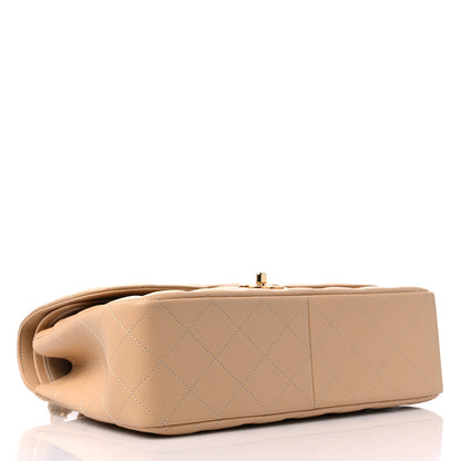 Chanel Caviar Quilted Jumbo Double Flap Beige 4 of 11