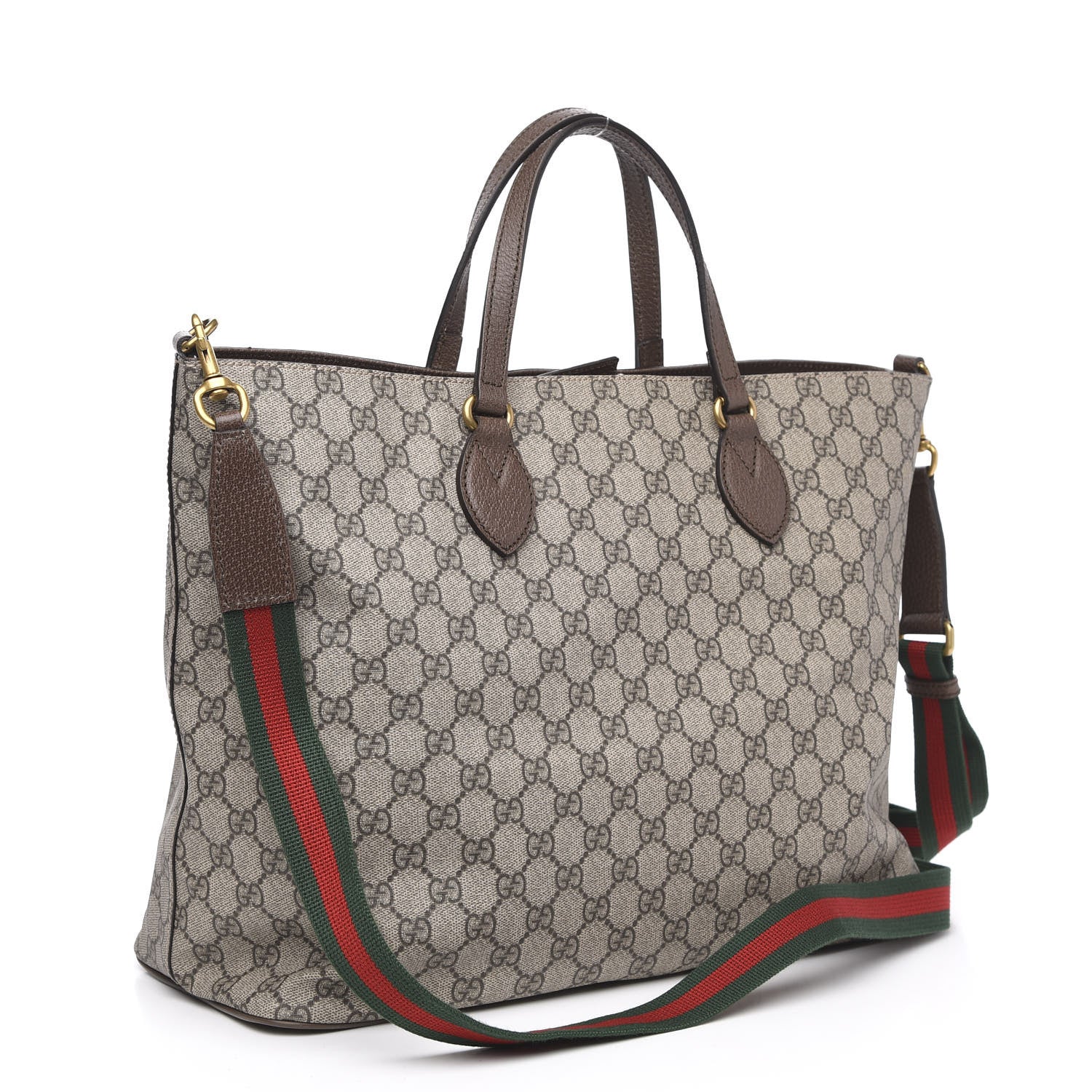Gucci Soft GG Supreme Monogram Courrier Medium Crossbody Tote Beige New Acero 3 of 10