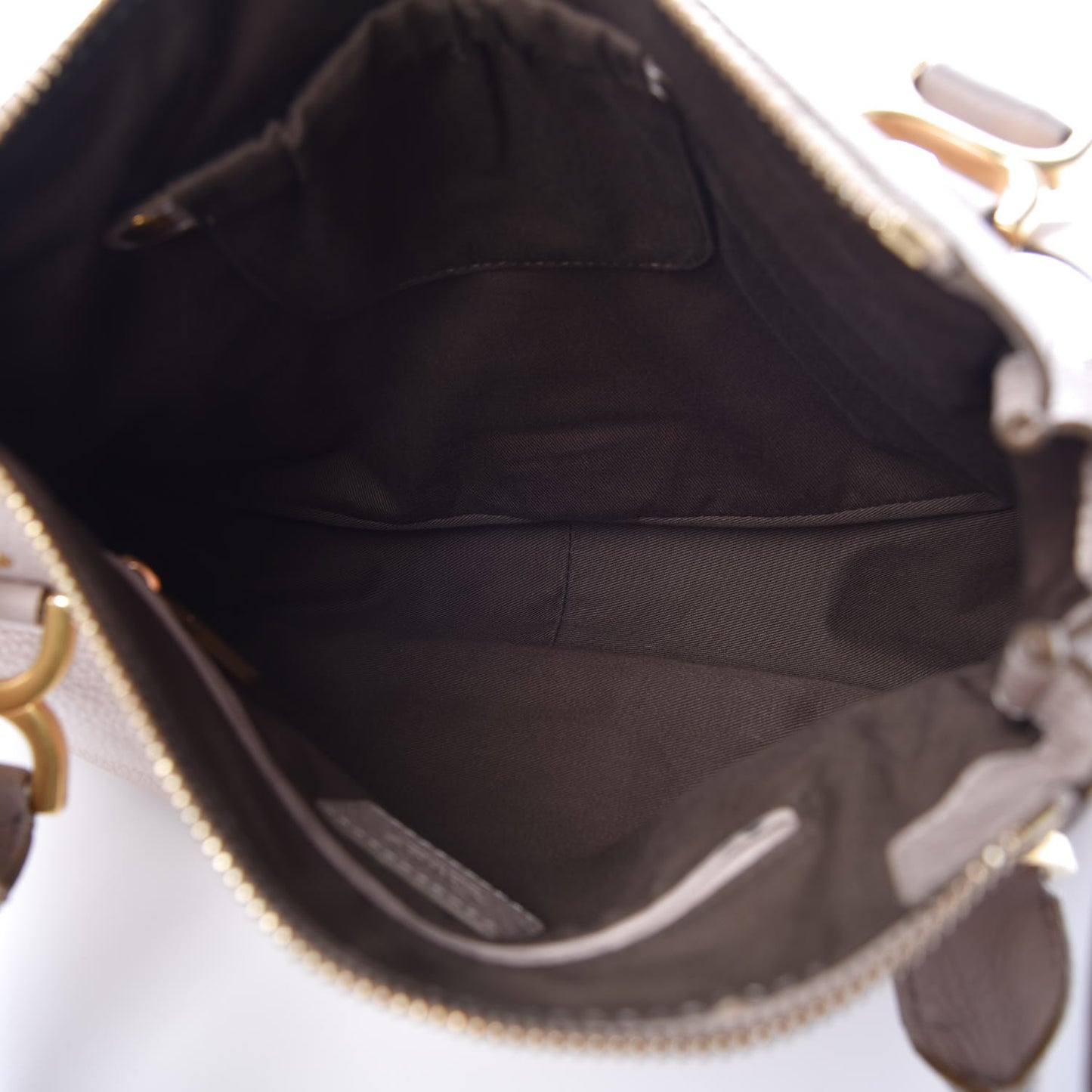 Calfskin Medium Marcie Satchel Abstract White