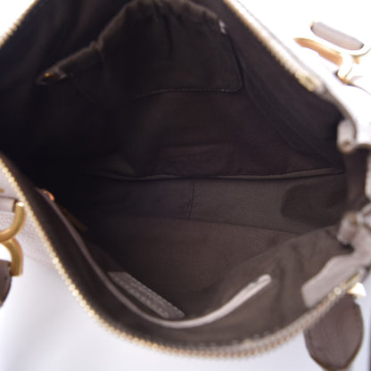 Chloe Calfskin Medium Marcie Satchel Abstract White 6 of 8