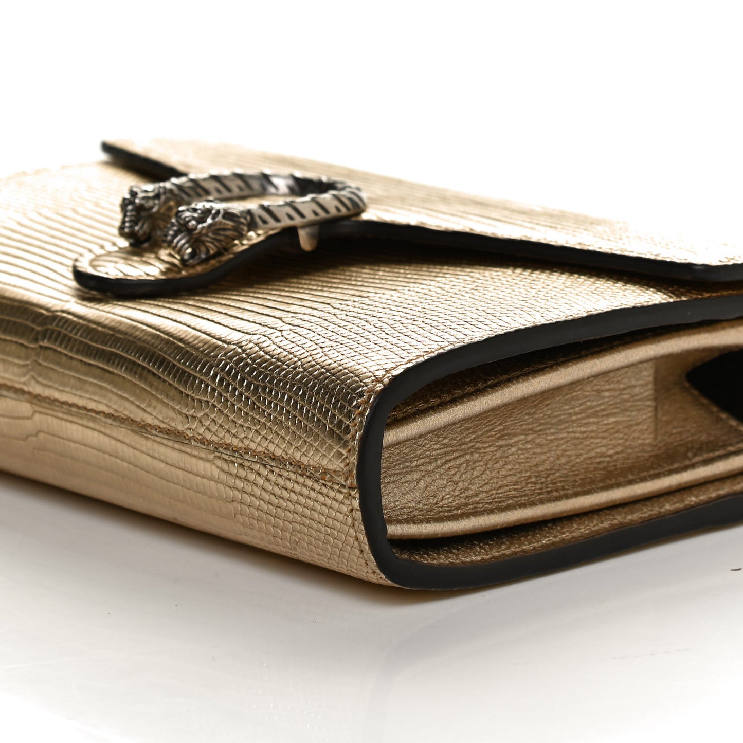 Lizard Mini Dionysus Chain Wallet Gold