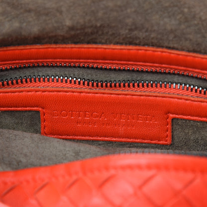 Bottega Veneta Nappa Intrecciato Montaigne Rings Satchel Red 6 of 15