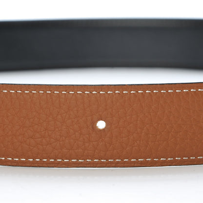 Hermes Box Togo 32mm H Belt 115 Black Gold 6 of 10