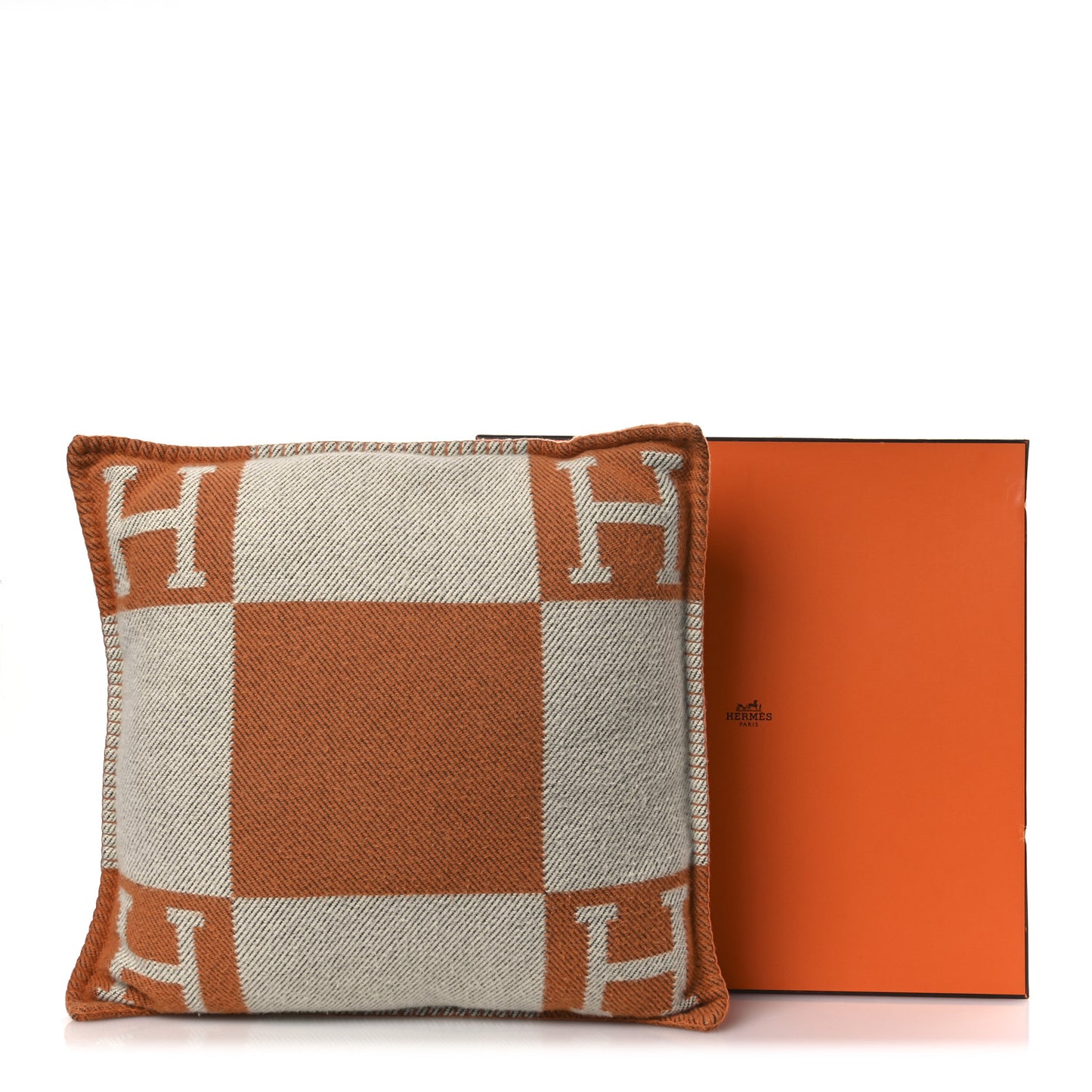 Wool Cashmere Avalon Pillow PM Ecru Potiron