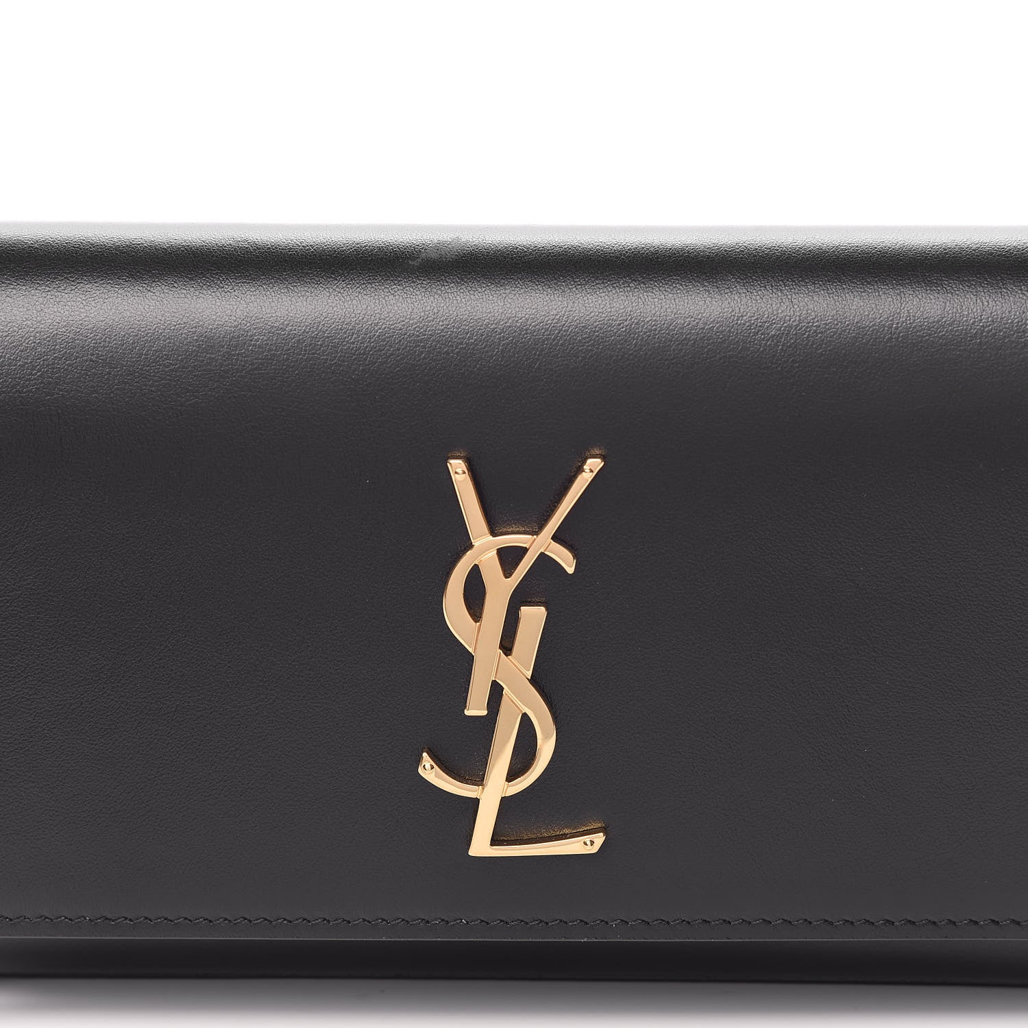 Saint Laurent Smooth Calfskin Monogram Kate Belt Bag Black 9 of 10