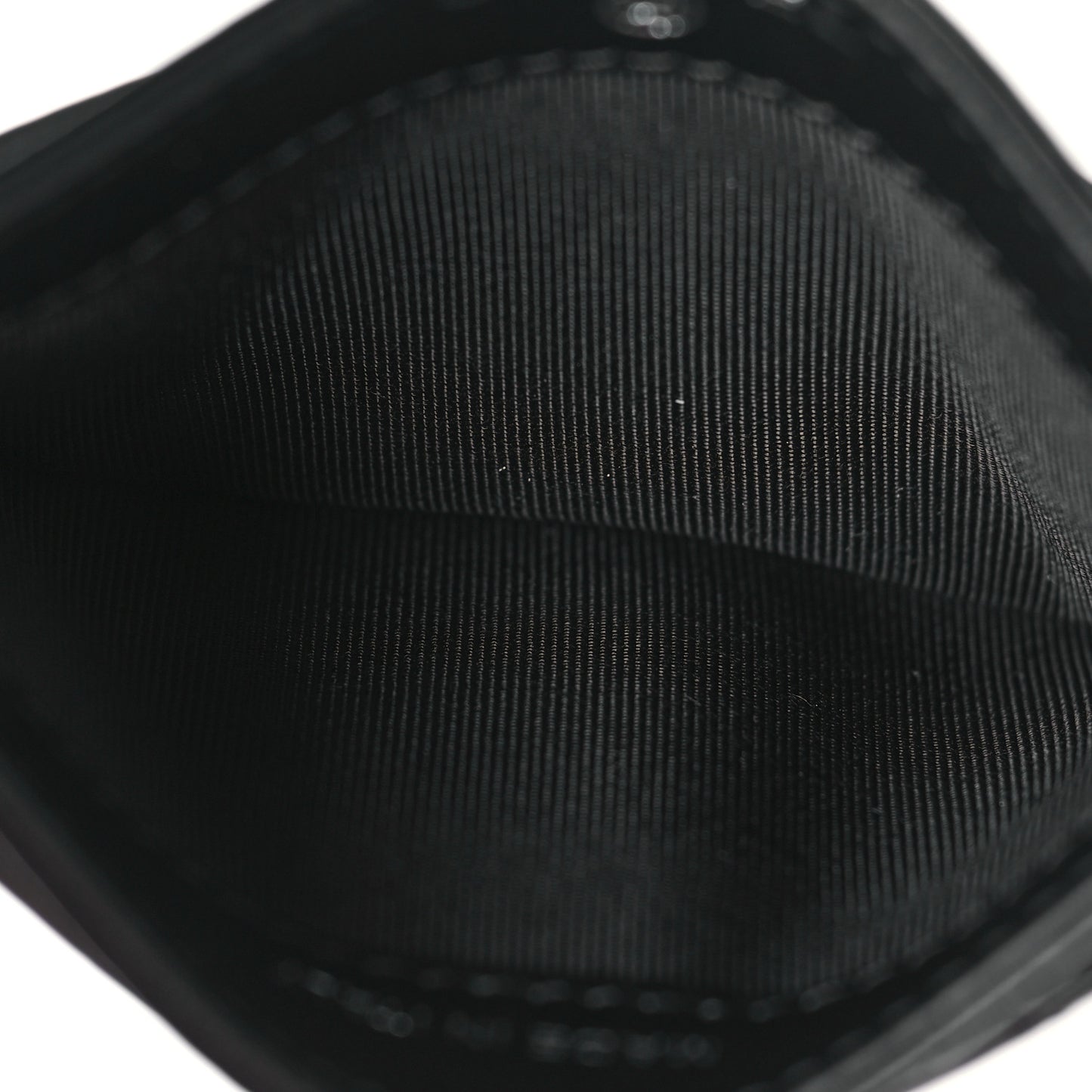 Aged Calfskin Quilted Reissue Card Holder Black