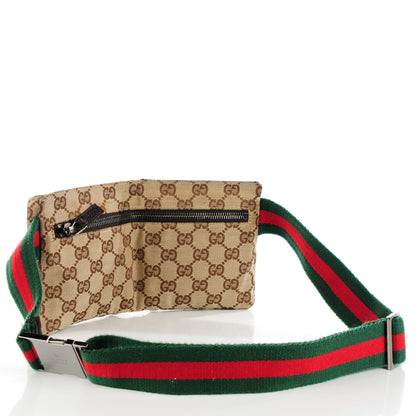 Gucci Monogram Web Belt Bag Dark Brown 3 of 9