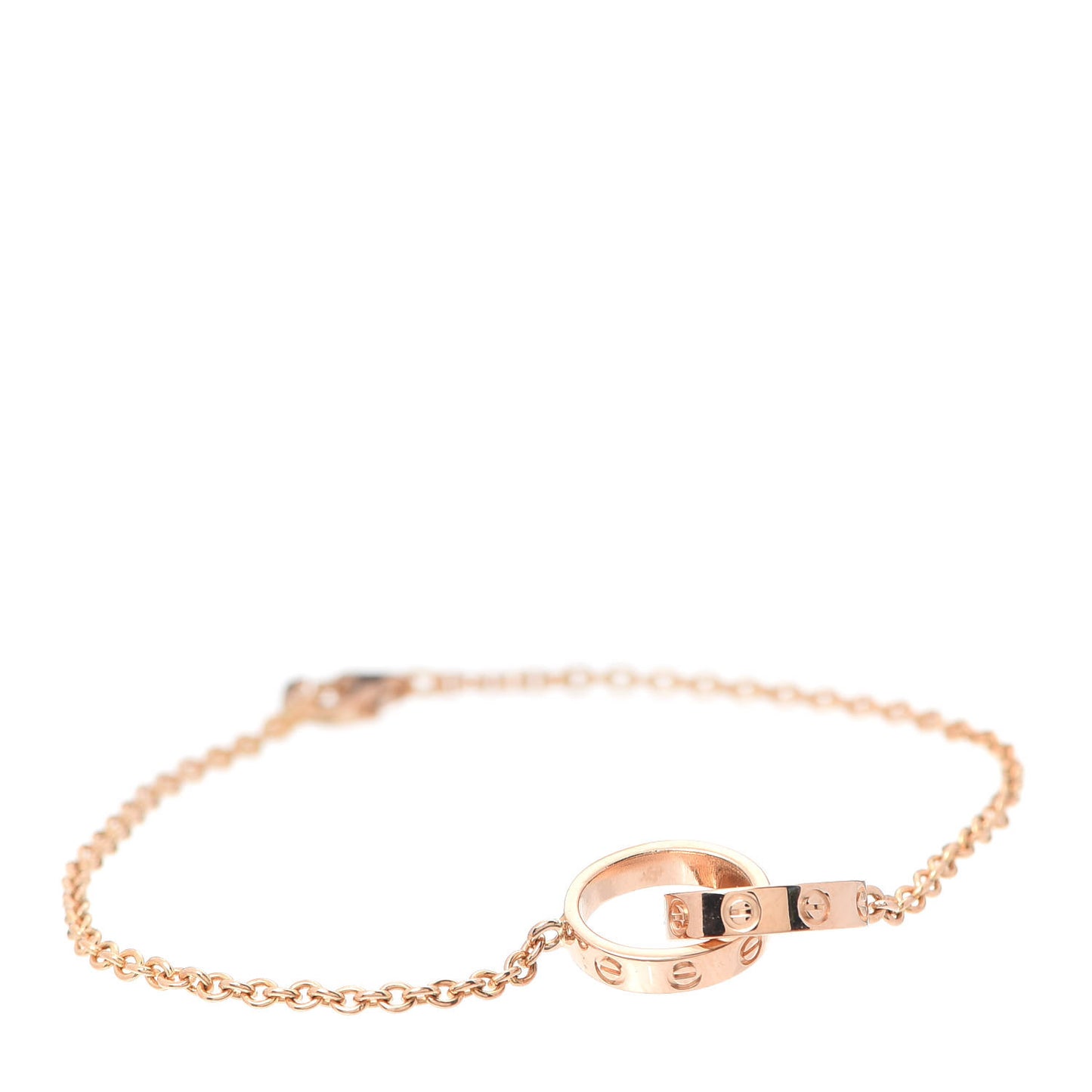 18K Pink Gold Interlocking LOVE Bracelet