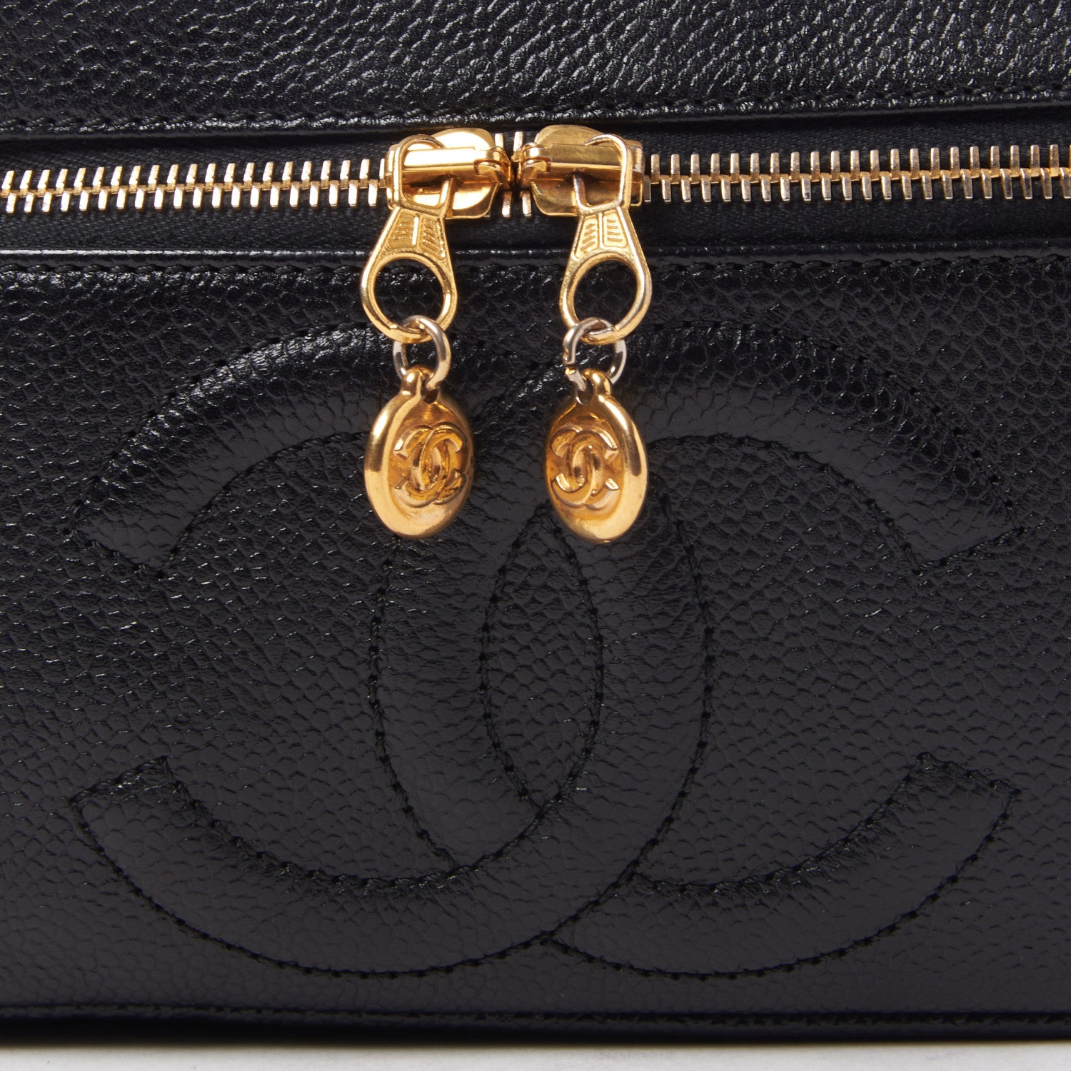 Chanel Caviar Vanity Cosmetic Case Black 5 of 14