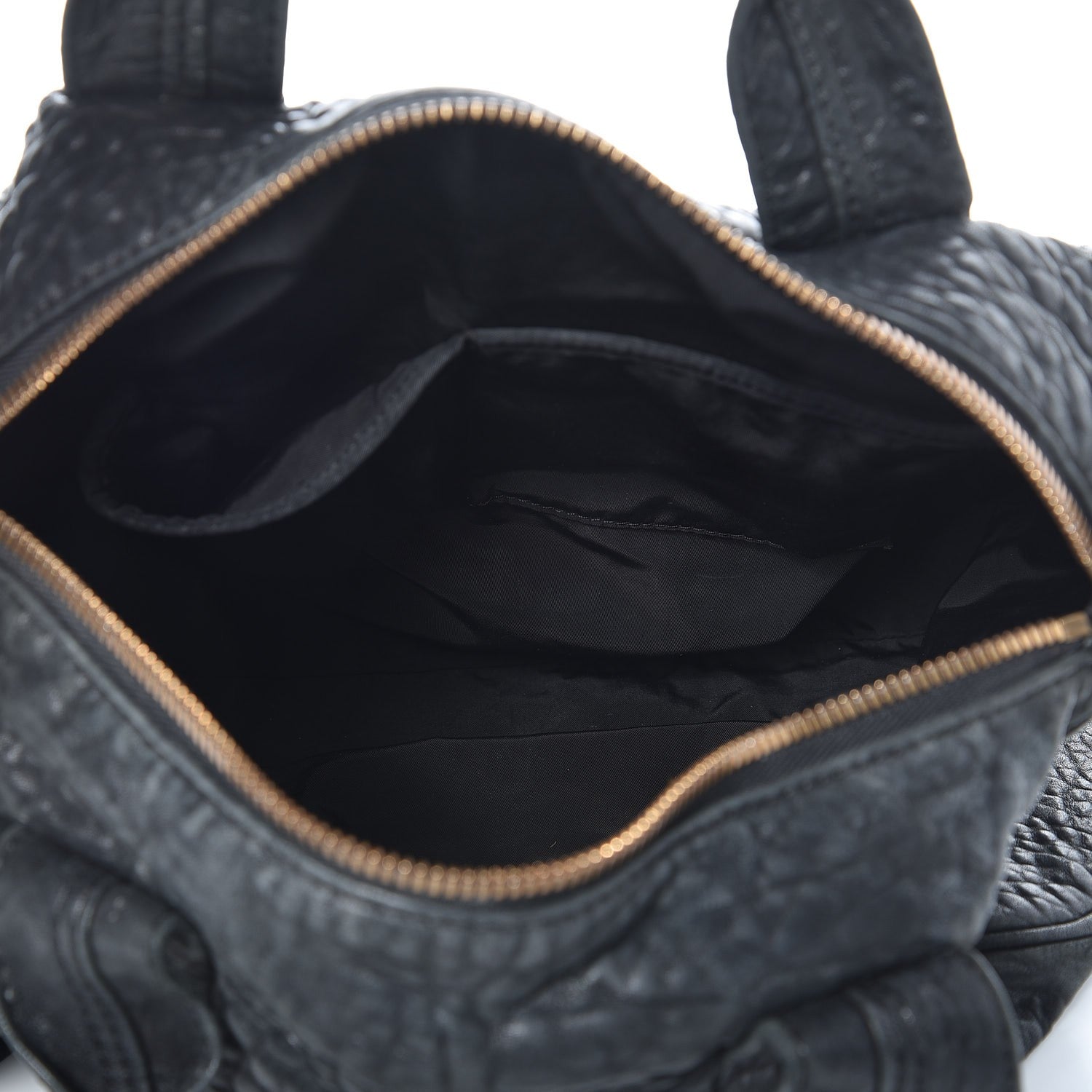 Alexander Wang Pebbled Lambskin Rocco Black Antique Brass Hardware 6 of 15