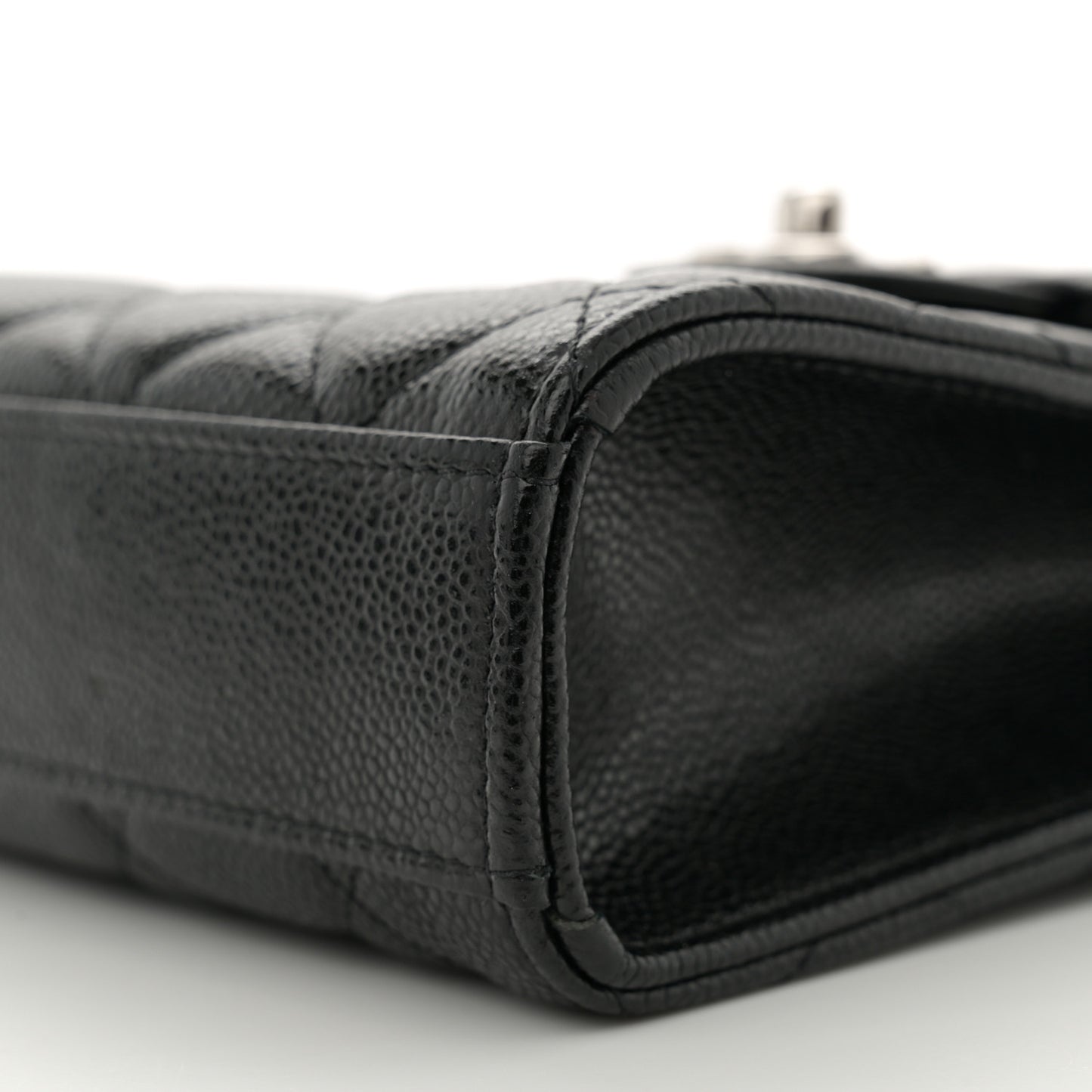 Caviar Quilted Classic Phone Holder Black