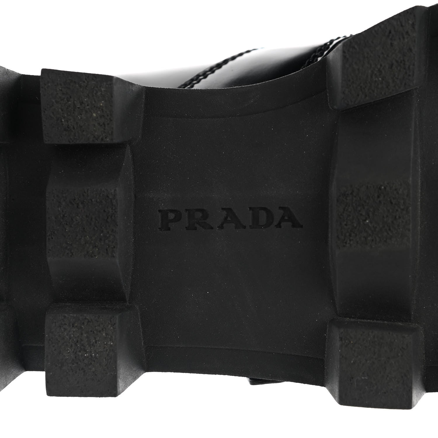 Prada Spazzolato Buckled Loafers 38.5 Black 6 of 9