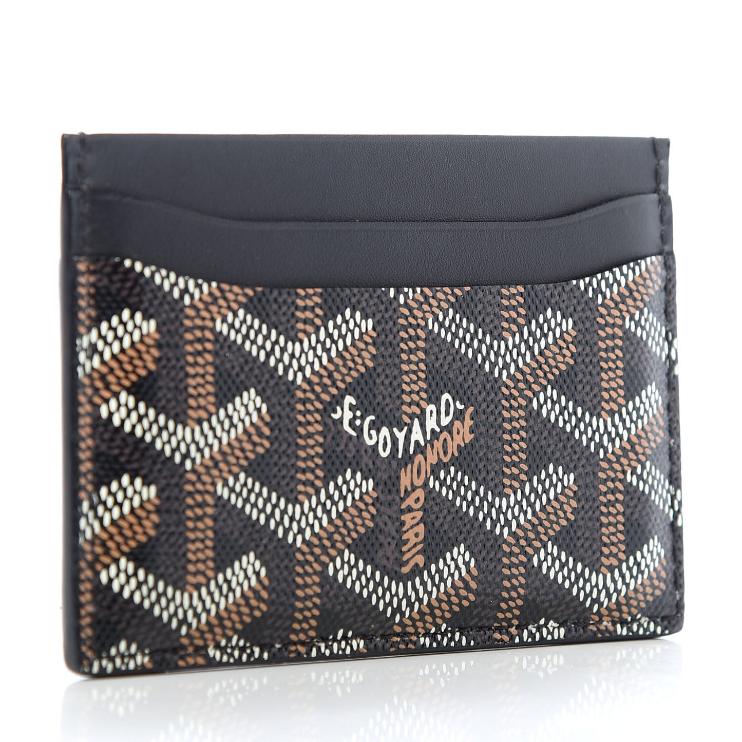 Goyardine Saint Sulpice Card Holder Black