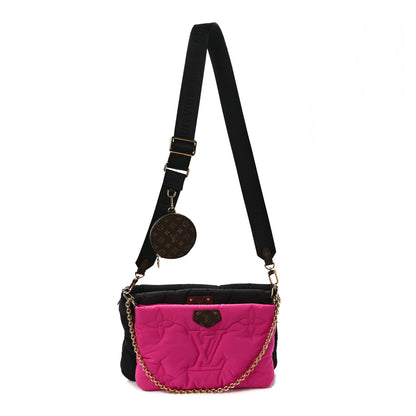 Louis Vuitton Econyl Monogram Pillow Maxi Multi Pochette Accessories Black Fuchsia 1 of 9
