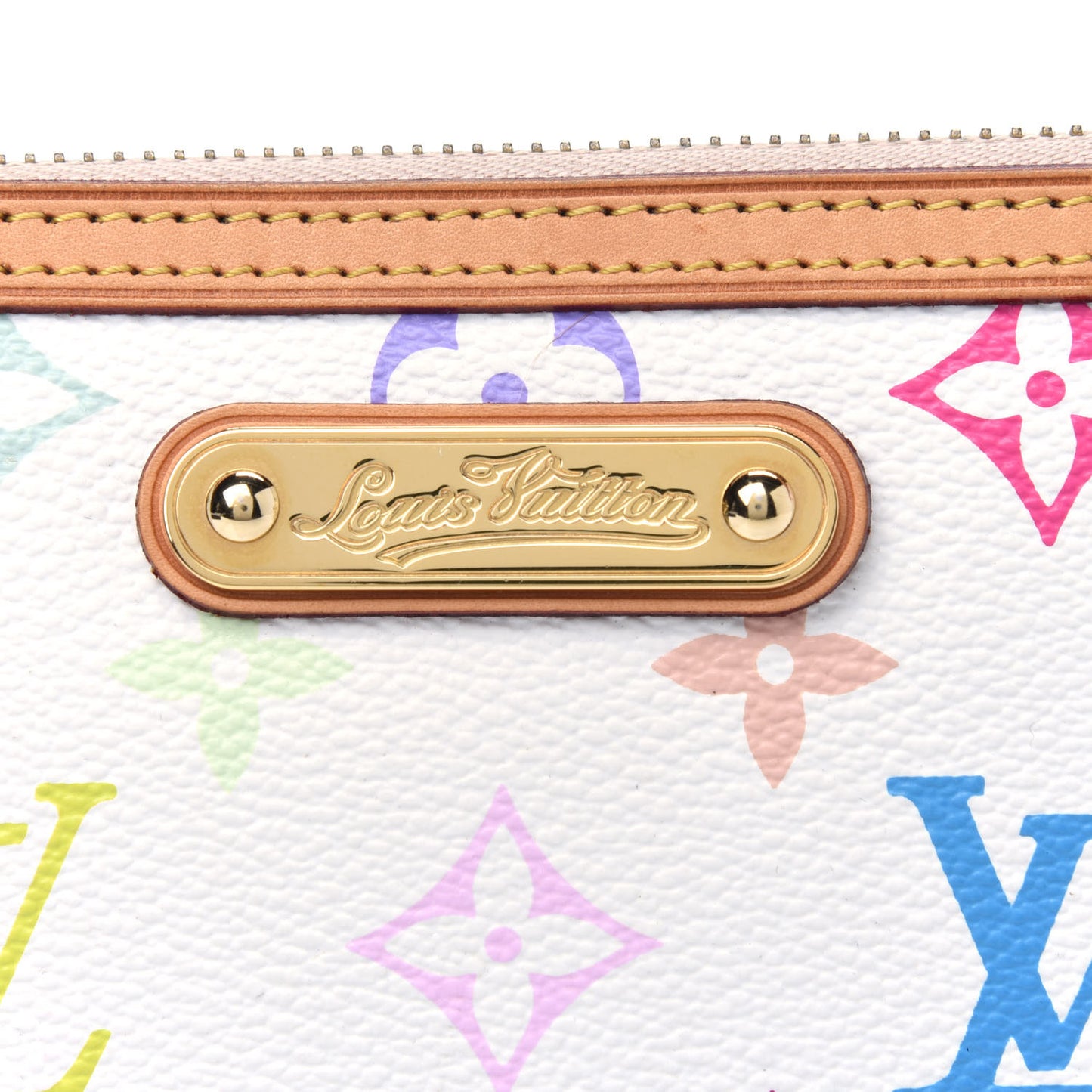 Monogram Multicolor Pochette Milla MM White