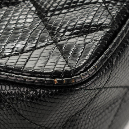 Chanel Lizard Quilted Small Tassel Camera Case Black 10 of 10