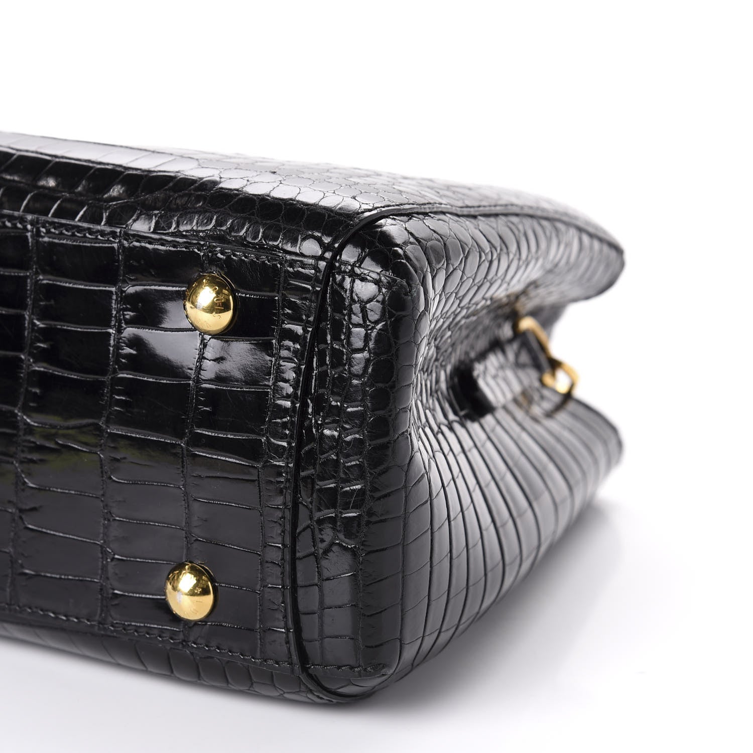Louis Vuitton Crocodile Brilliant Montaigne MM Black 8 of 12
