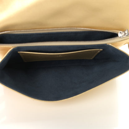 Louis Vuitton Metallic Lambskin Embossed Monogram Pochette Coussin Gold 7 of 10