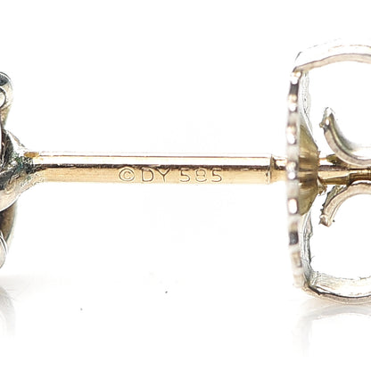 David Yurman Sterling Silver Diamond 7mm Infinity Stud Earrings 4 of 4